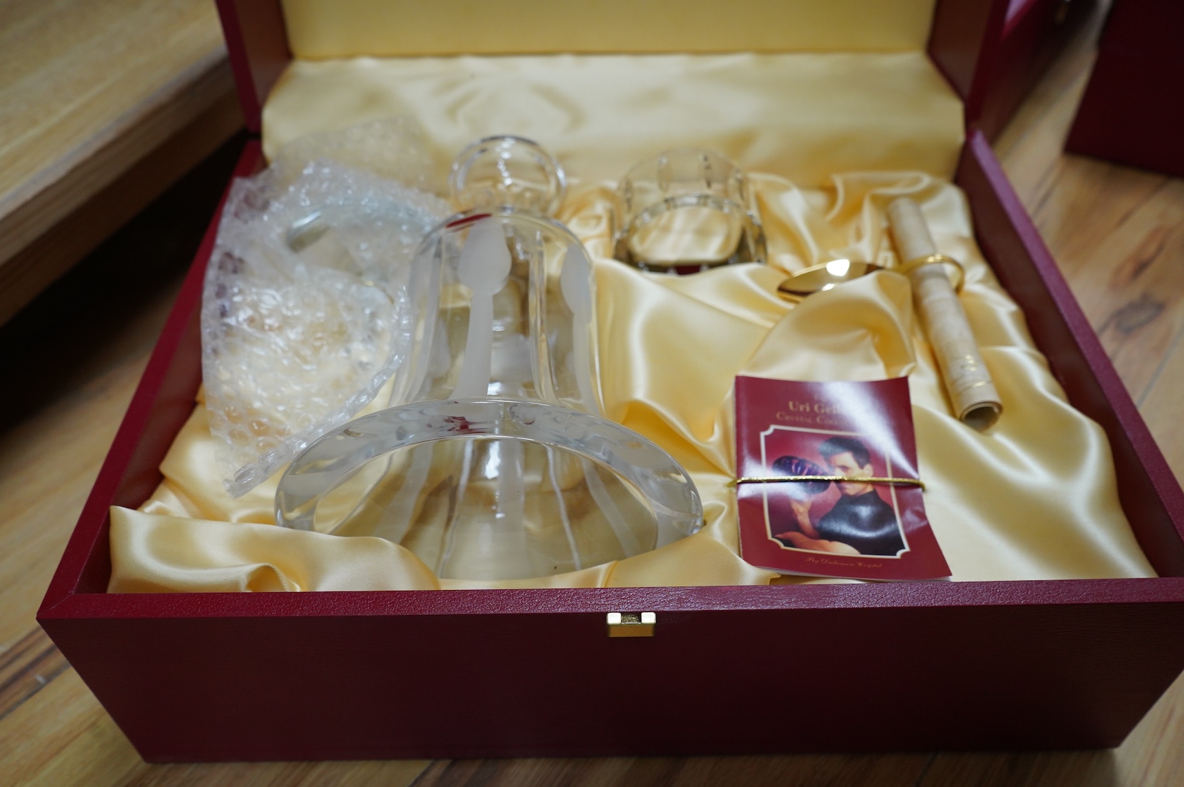 The Uri Geller Crystal Collection - three cased sets by Dickenson Crystal